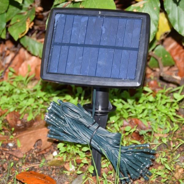 Solar 50 LEDs Kerstverlichting met extra groot zonnepaneel - nr. 1