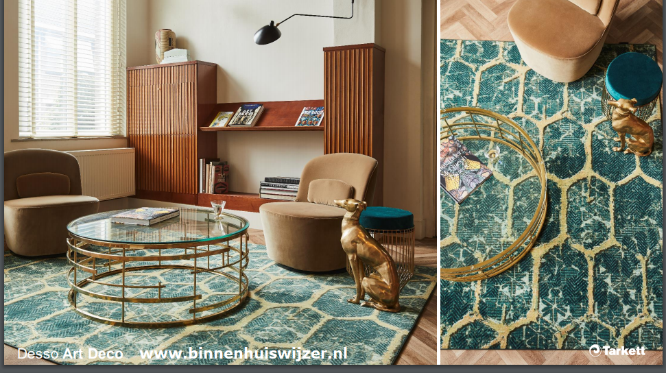 Vloerkleed Desso Art Deco gefestonneerd. - nr. 1