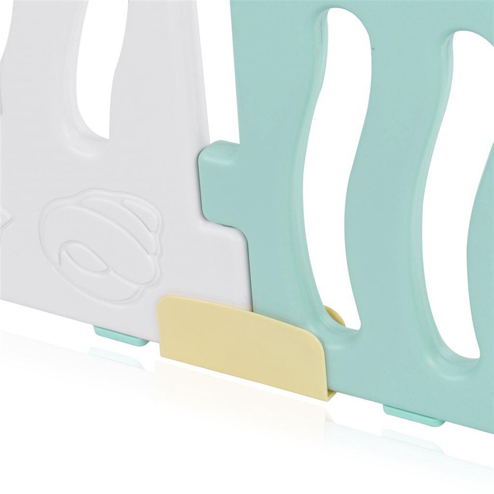 Grote kunststof grondbox turquoise/wit - Afbeelding 2