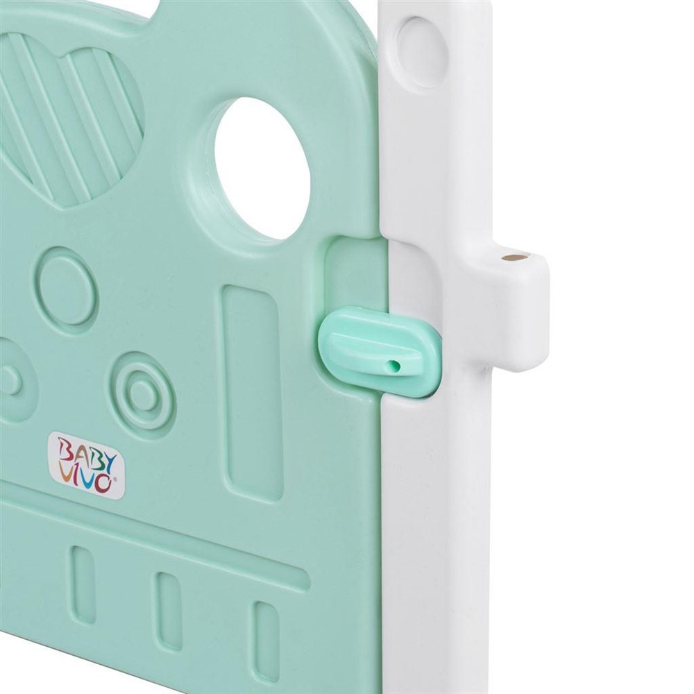 Grote kunststof grondbox turquoise/wit - Afbeelding 3