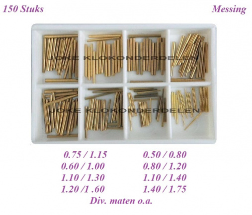 = 150 Konische voorsteek stiften = messing = 41705 B