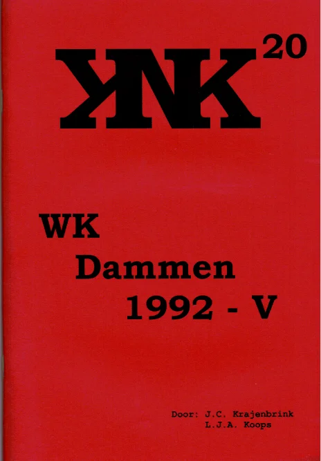 WK Dammen 1992 V - nr. 1
