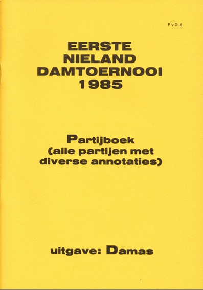 Eerste Nieland Damtoernooi 1985 - nr. 1