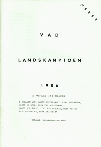 VAD Landskampioen 1986