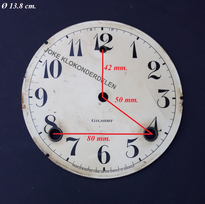 = Wijzerplaat = Gilbert = oud = 41874 - Afbeelding 2