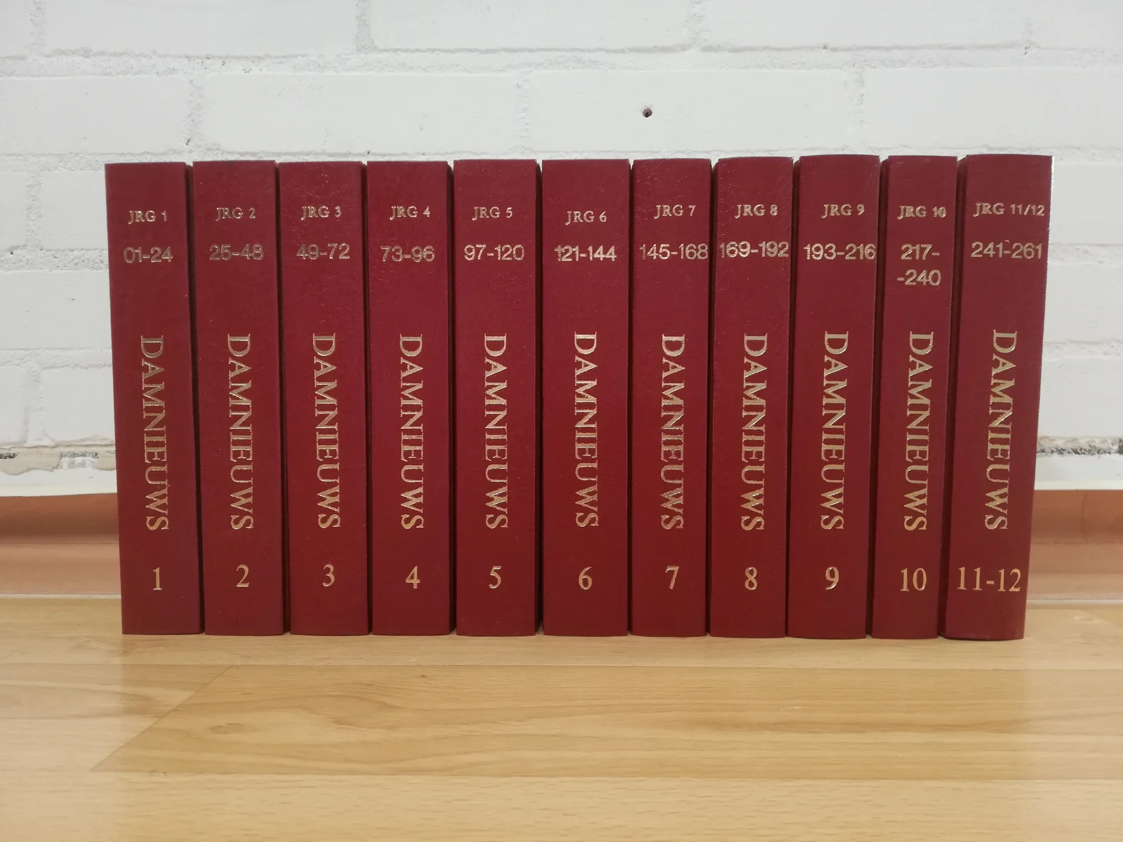 Tijdschrift Damnieuws compleet hoogwaardig ingebonden, alle 12 jaargangen