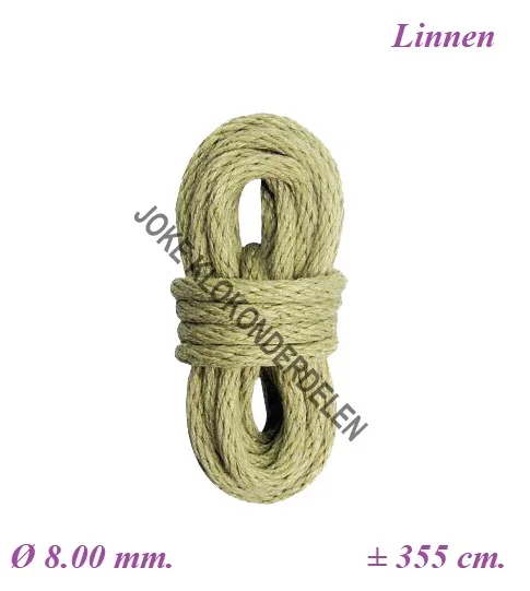 = Linnen Klok touw =Ø 8.00 mm.= 417011