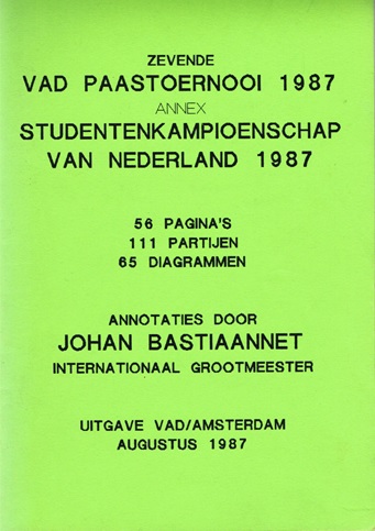 Zevende VAD Paastoernooi 1987