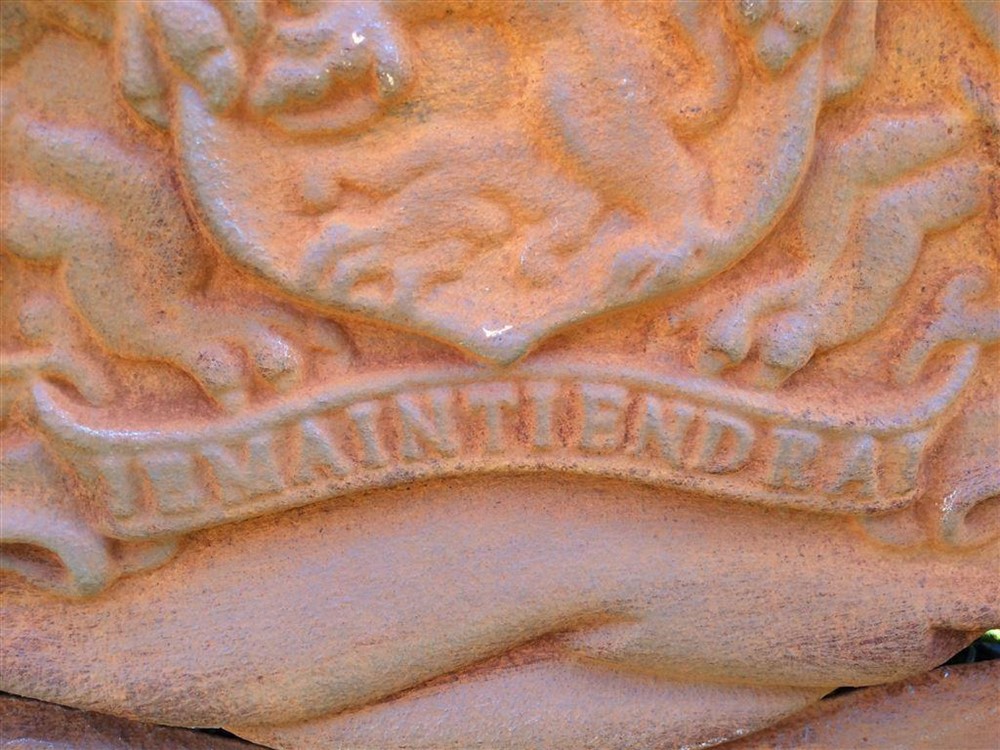 Gietijzeren wandornament-zwaar uitgevoe hofleverancier - Afbeelding 5