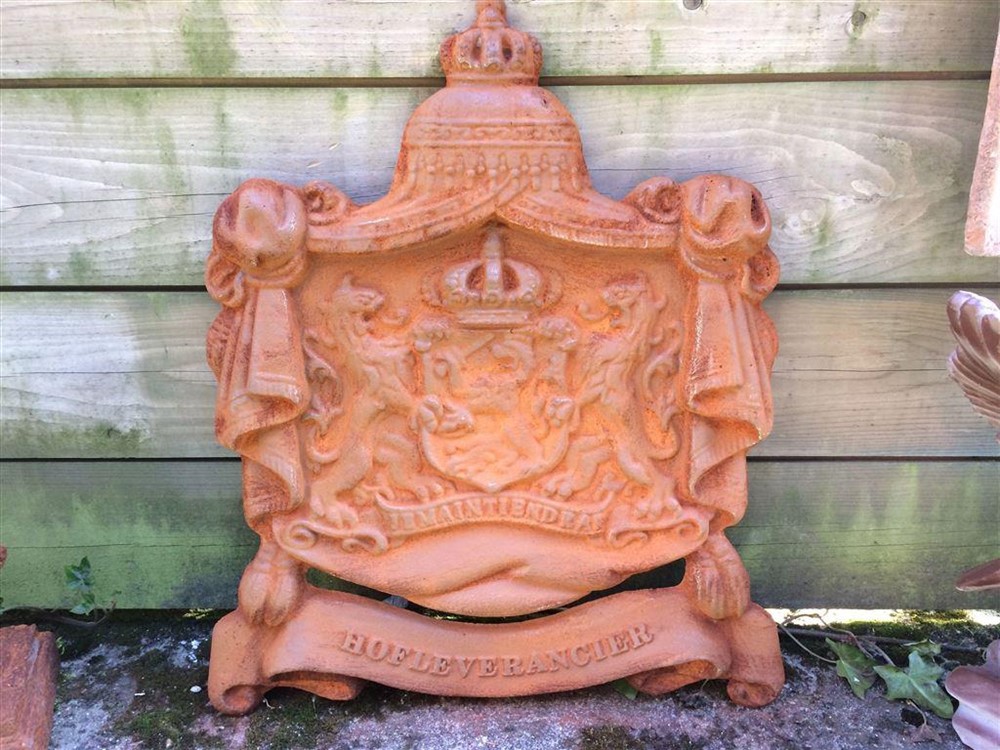 Gietijzeren wandornament-zwaar uitgevoe hofleverancier - Afbeelding 7