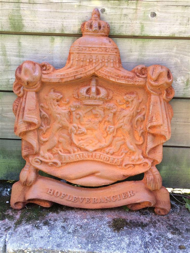 Gietijzeren wandornament-zwaar uitgevoe hofleverancier - Afbeelding 8