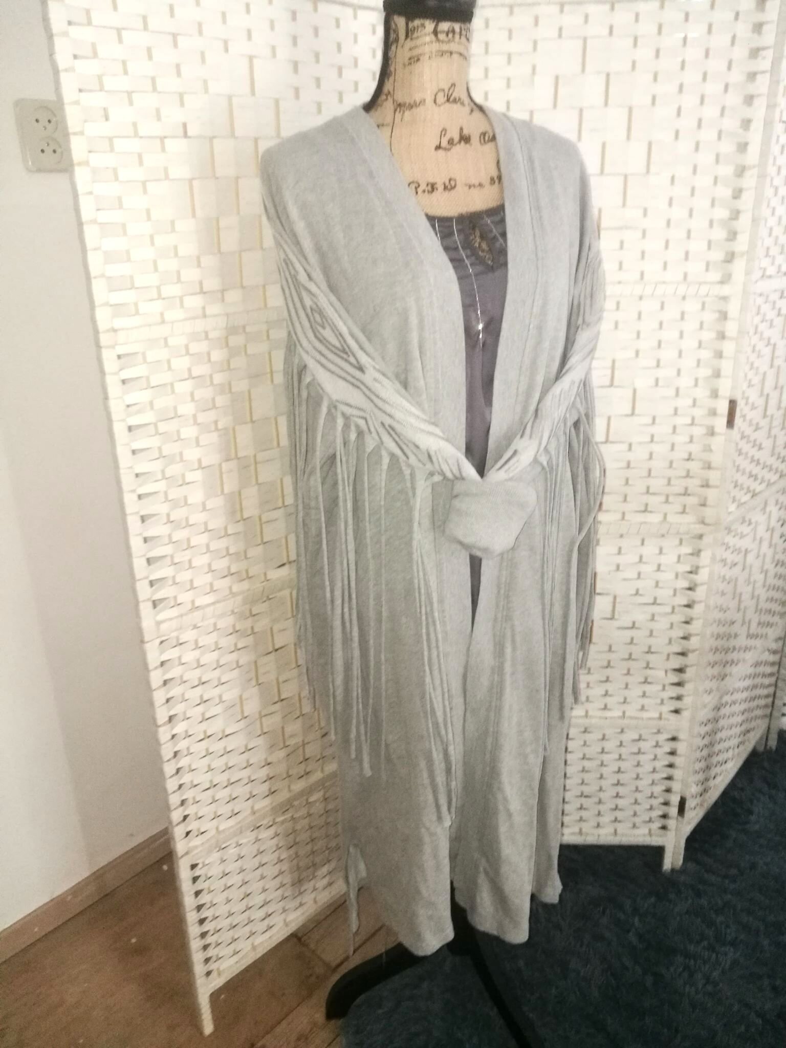 Jacky Luxury lang vest grijs - Afbeelding 2