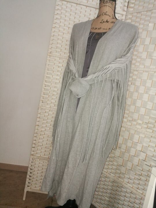 Jacky Luxury lang vest grijs - Afbeelding 6