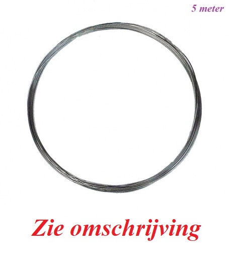= 5 mtr. Verenstaal = zie omschrijving = 42015