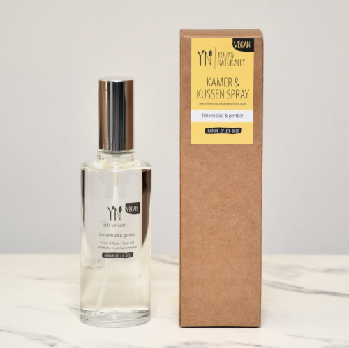 Yours Naturally Kamer- en kussenspray limoenblad en gember