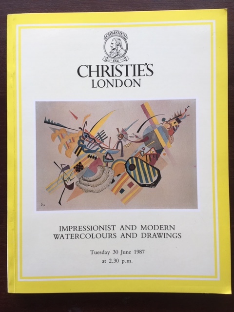 Christie's London Impressionist and Modern Watercolours and Drawings (June 1987) - nr. 1
