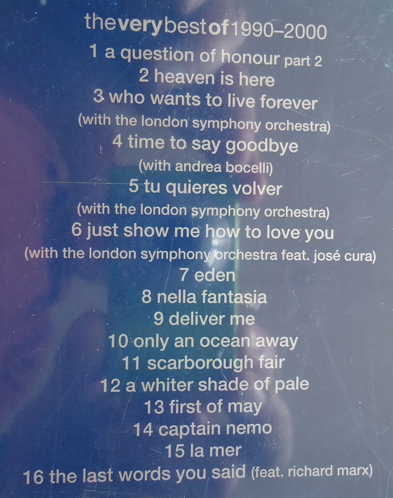 Originele CD The Very Best Of 1990-2000 van Sarah Brightman. - Afbeelding 2