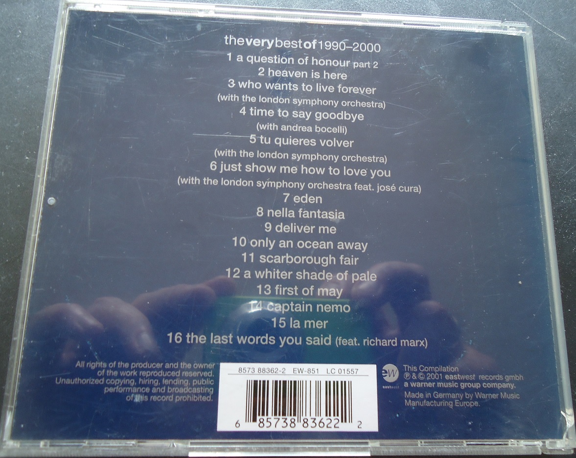 Originele CD The Very Best Of 1990-2000 van Sarah Brightman. - Afbeelding 6