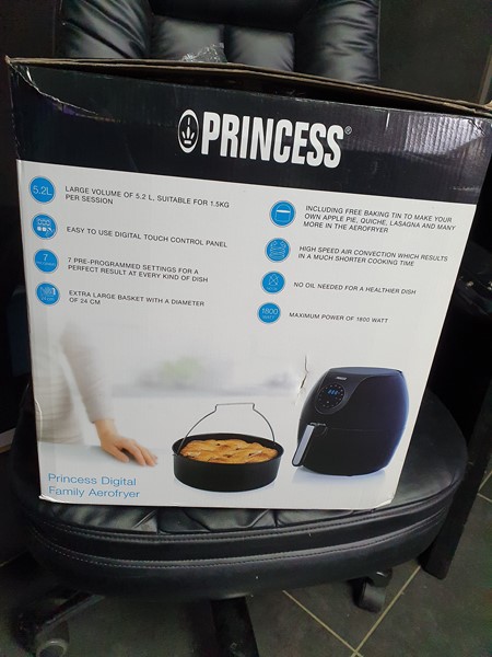 Princess 182050 Family Aerofryer XXL – Hetelucht friteuse - 5,2 liter - Afbeelding 5