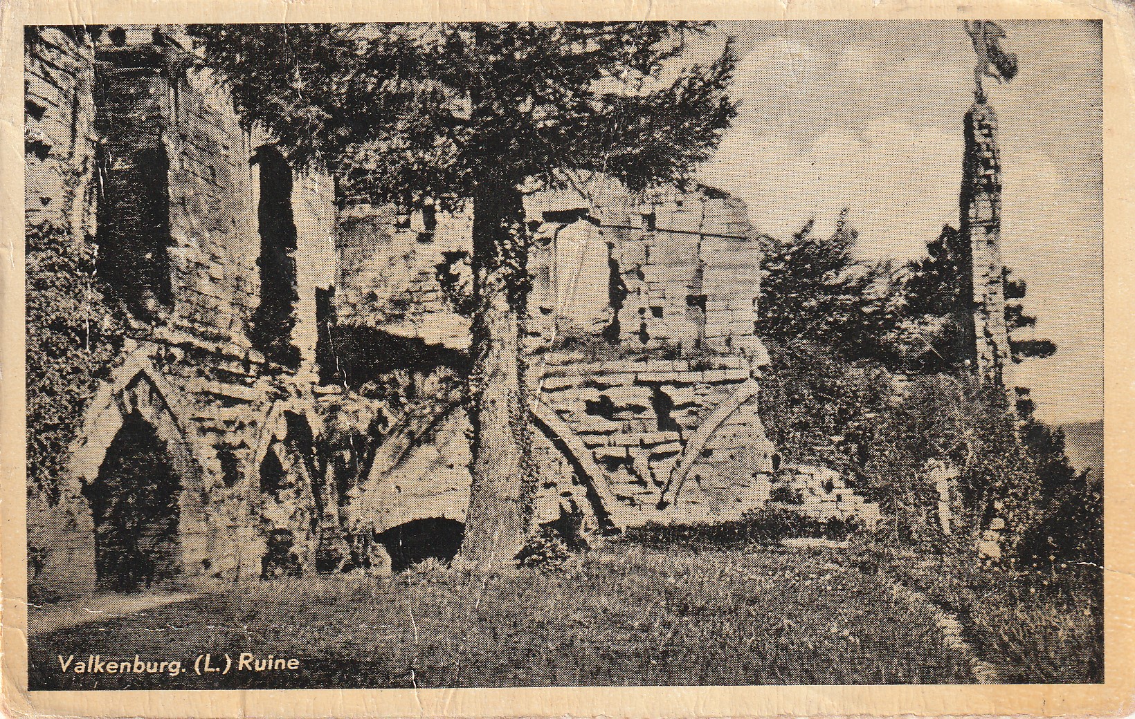 Valkenburg Ruine 1949 - nr. 1