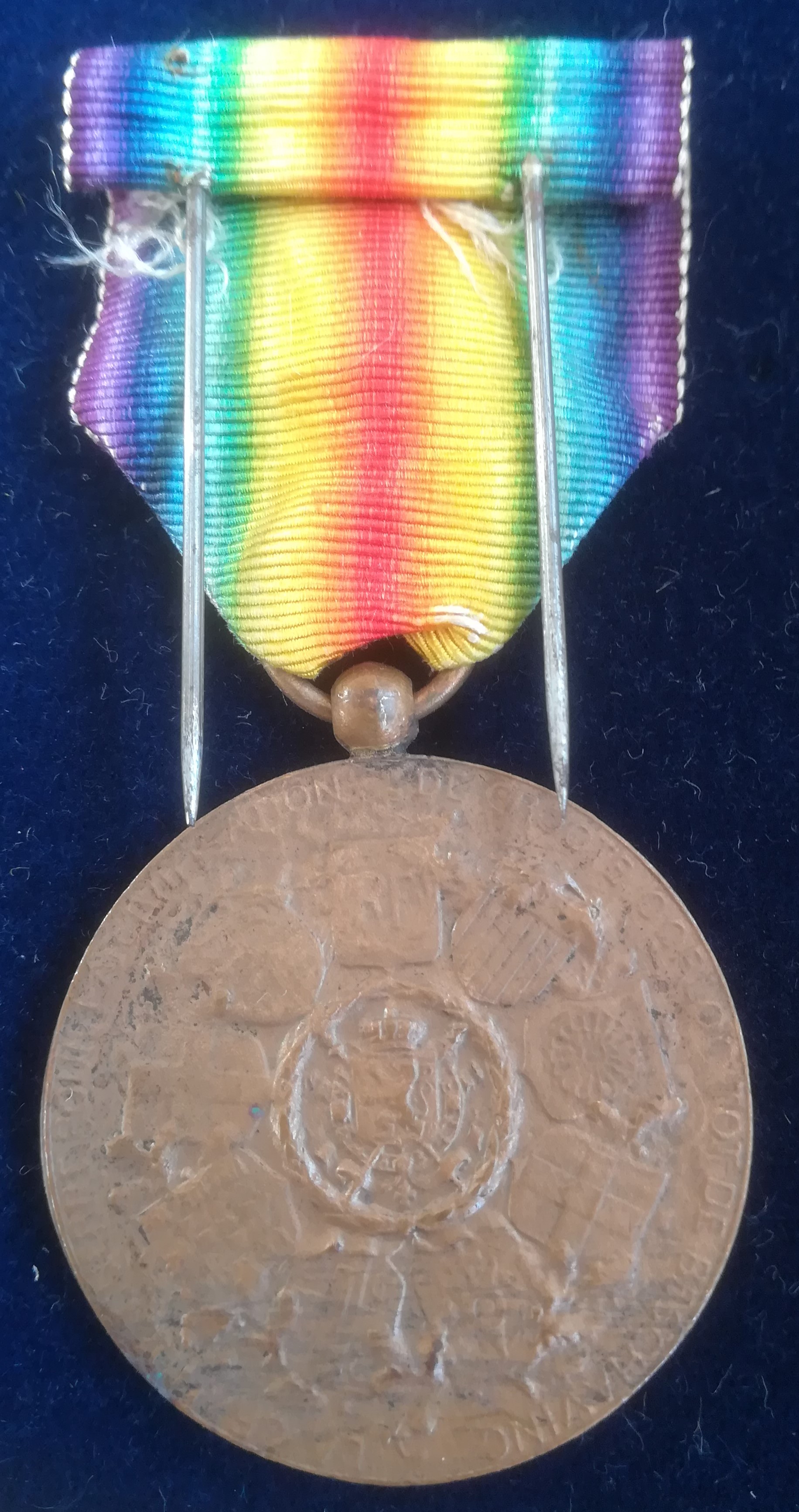 Franse Inter-geallieerden overwinningsmedaille 1914 - 1918 WW1 WO1 - Afbeelding 2