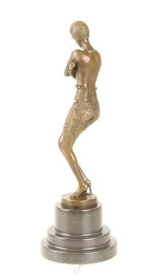 dansesres- bronzen beeld- danseres- brons beeld-pikant - Afbeelding 5
