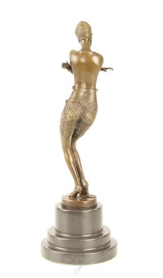 dansesres- bronzen beeld- danseres- brons beeld-pikant - Afbeelding 6
