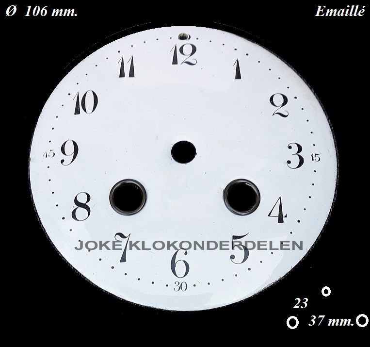 = Wijzerplaat = Franse pendule = emaillé =42105