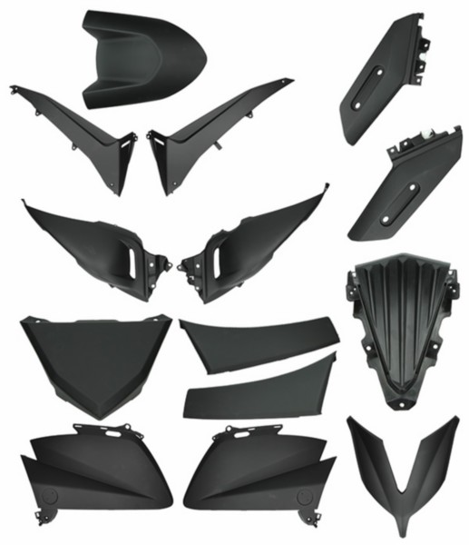Kappenset Yamaha T-Max 530 T max 14-dlg Mat zwart - nr. 1