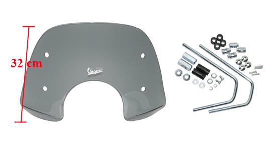 Windscherm Laag Vespa Lx SMOKE Origineel + Bevestiging - nr. 1
