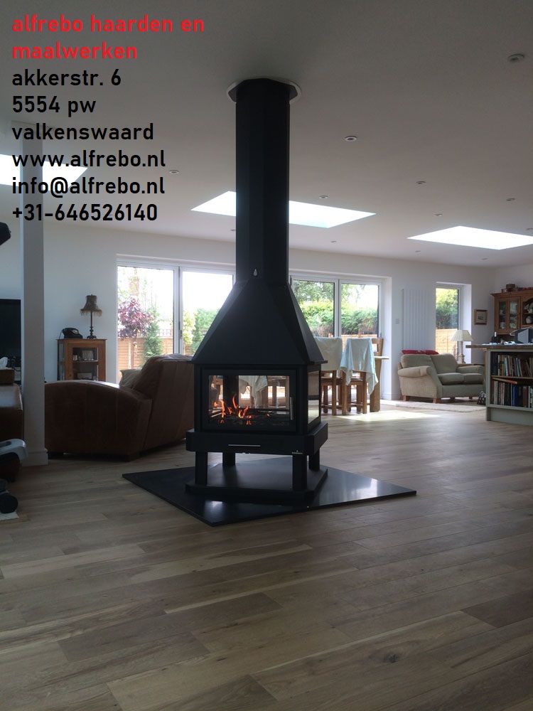 Vloerkachel Vloerhaard Inbouwkachel Houtkachel Wandhaard