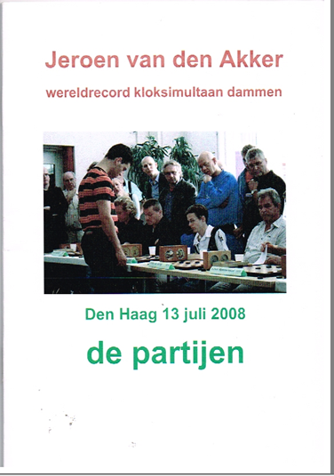 Wereldrecord kloksimultaan dammen, de partijen - nr. 1