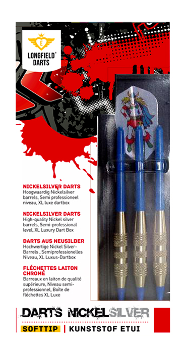 Longfield softtip darts Nickel silver alloy barrel 18 gram - nr. 1