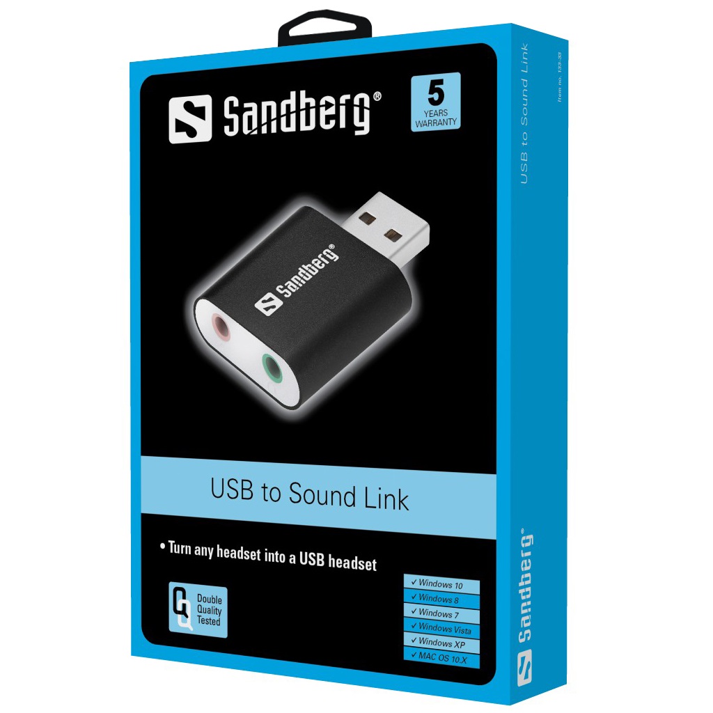 USB to Sound Link compacte externe USB-geluidskaart - Afbeelding 4