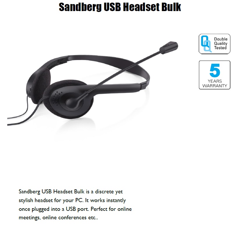 USB Headset Bulk - nr. 1