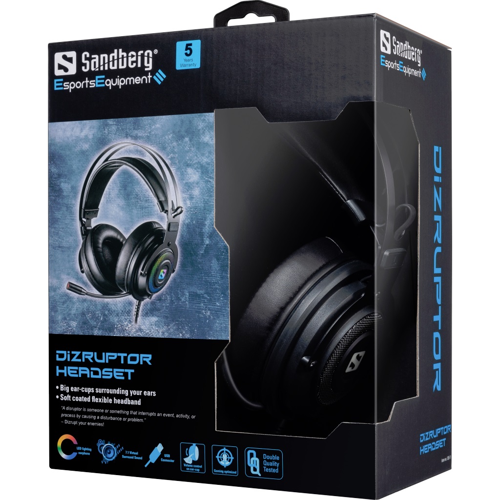 Dizruptor Headset USB 7.1 surround sound gaming - Afbeelding 8