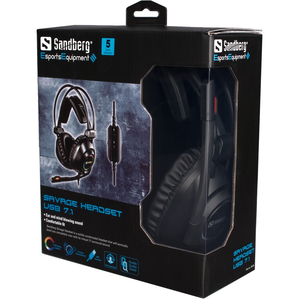 Savage Headset USB 7.1 virtuele 7.1 surroundsound voor gamers - Afbeelding 4