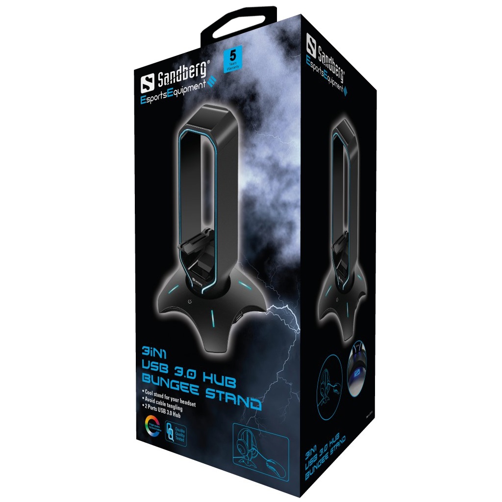 3in1 USB 3.0 Hub Bungee Stand ultieme levenslijn voor gamer - Afbeelding 4
