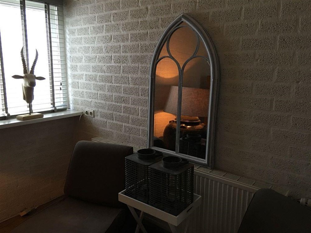 Grote forse kerkspiegel, heel fraai in vorm. - Afbeelding 6