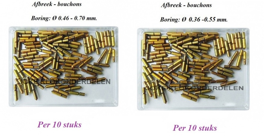 = Afbreek bouchons = 10 stuks =42038