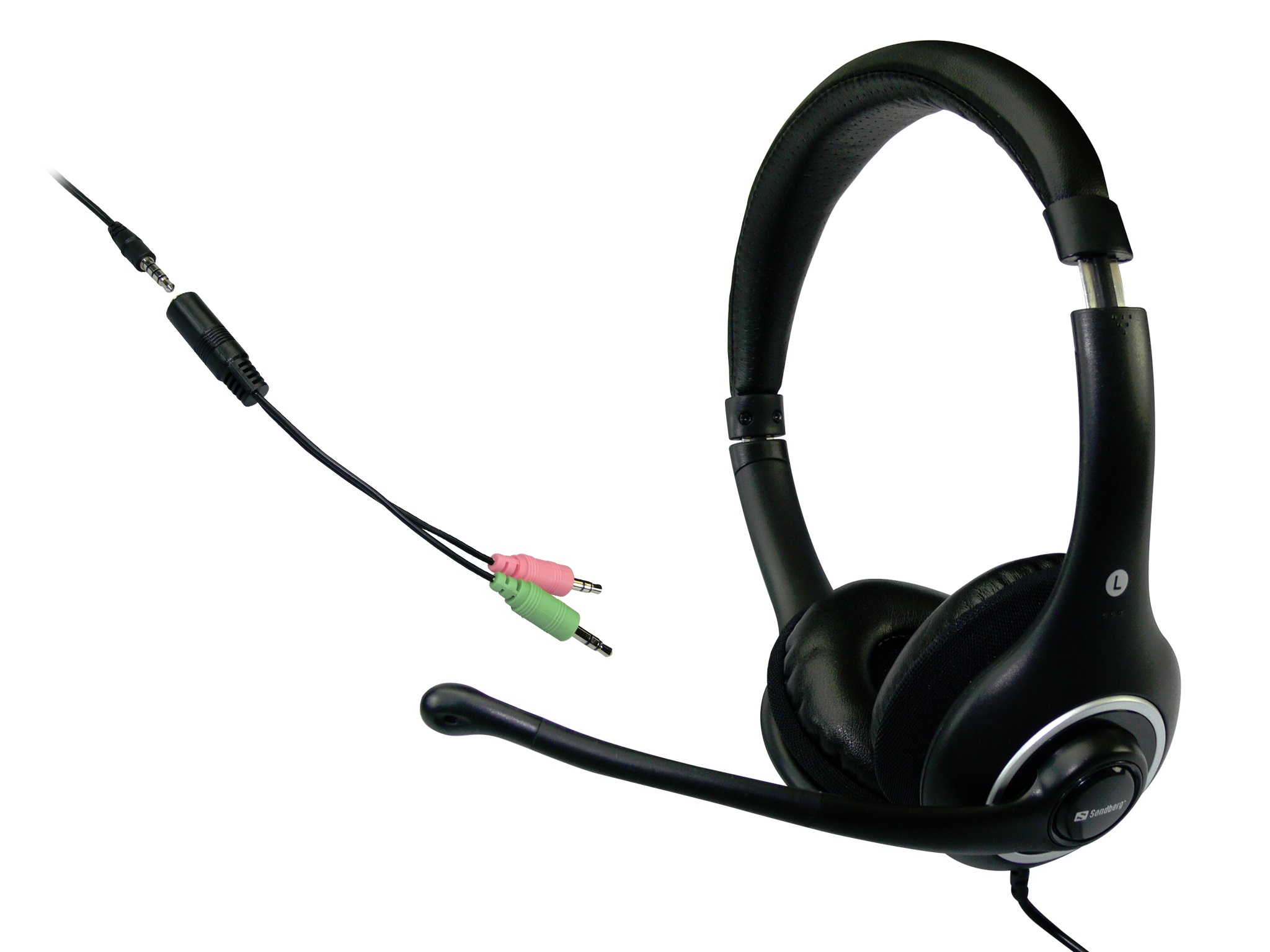 Plug'n Talk Headset Black - Afbeelding 4