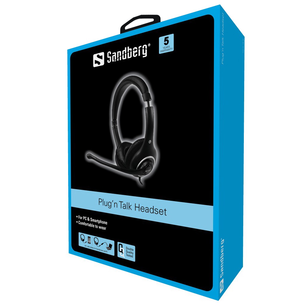 Plug'n Talk Headset Black - Afbeelding 5