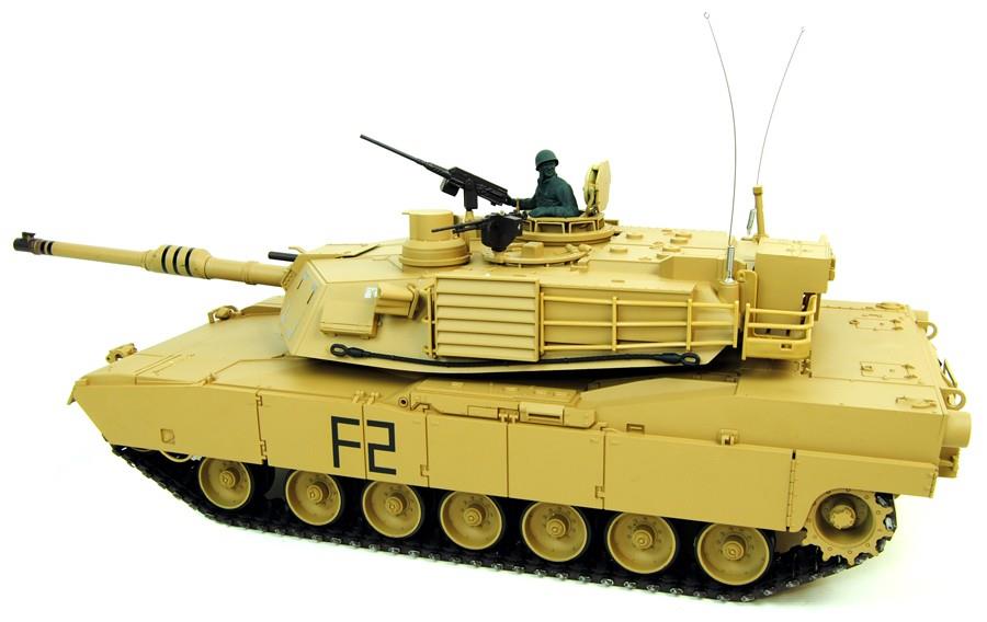 RC tank Heng Long Abrams M1A2 2.4GHZ met schietfunctie - nr. 1