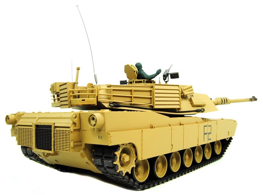 RC tank Heng Long Abrams M1A2 2.4GHZ met schietfunctie - Afbeelding 2