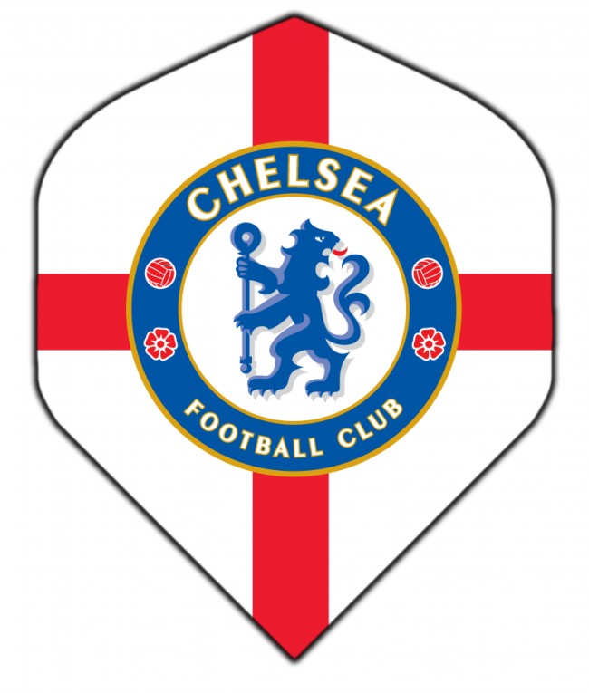 Voetbal dart flight Chelsea Footbal special edition 75 micron - nr. 1
