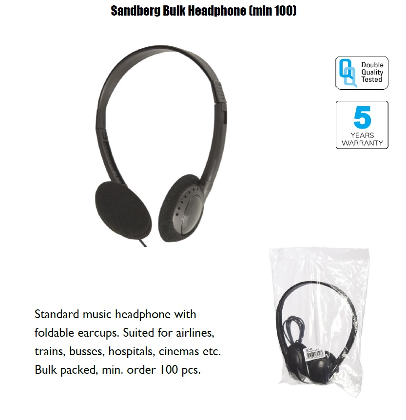 Bulk Headphone (min 100) - nr. 1