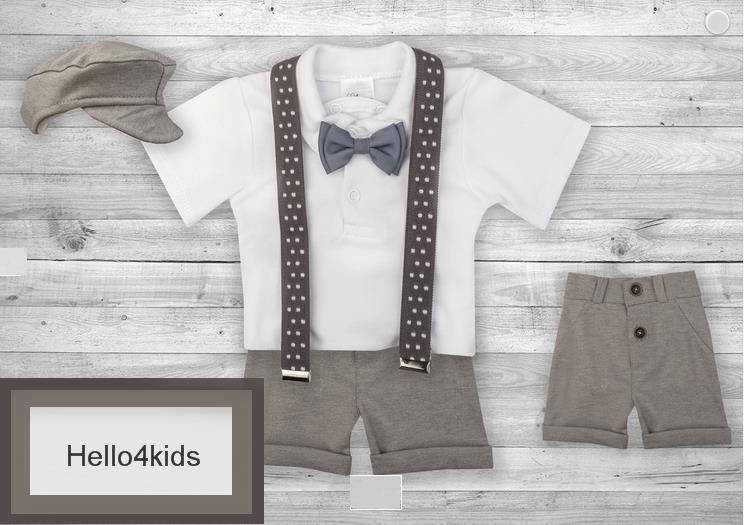 new baby kostuumpje bruidsjonker pakje doop korte broek - Afbeelding 3