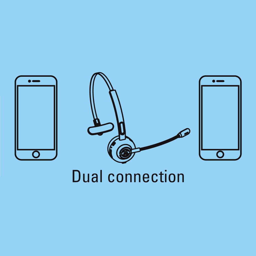 Bluetooth Office Headset Pro draadloos verbinding met een smartphone of ander Bluetooth-apparaat - Afbeelding 8