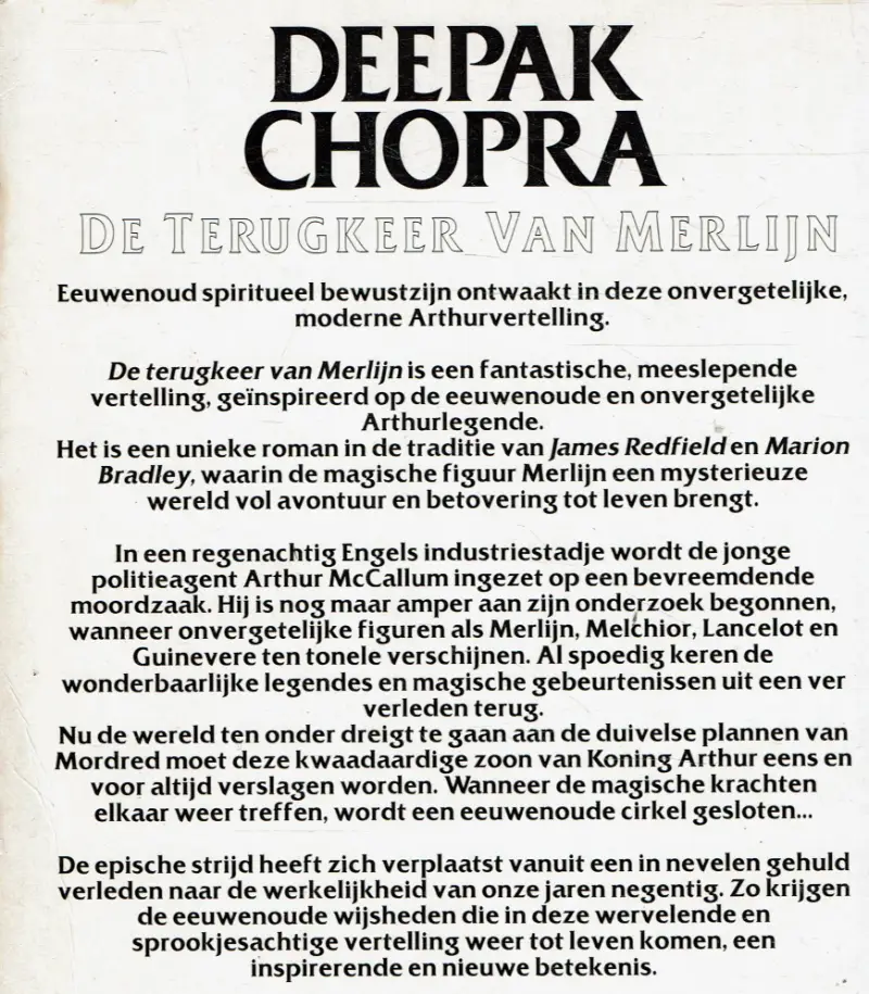 Deepak Chopra = De terugkeer van Merlijn - Afbeelding 2