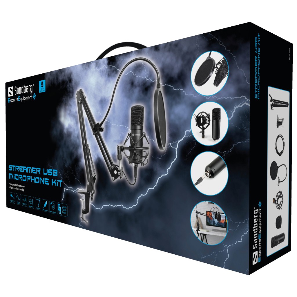 Streamer USB Microphone Kit streamen of produceren van video’s met optimale geluidskwaliteit - Afbeelding 5